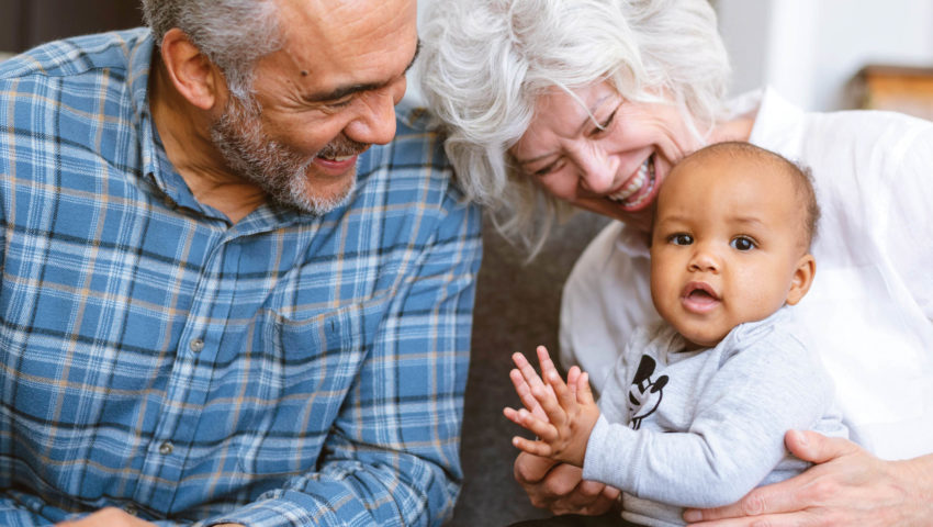 Grandparents with their grandbaby.